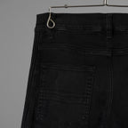 AMIRI アミリ / 美品 Half Track 蛇腹 デニム パンツ / size 29 (BLACK) 352199-in-ue