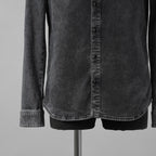 VALENTINO ヴァレンティノ / 美品 18SS ピエールパオロ・ピッチョーリ期 / ウォッシュドブラック デニム ウエスタンシャツ 長袖シャツ / PV3DB62J4QQ / size 46 (BLACK)