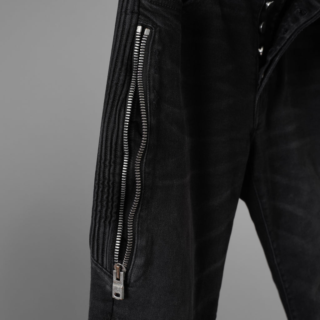 AMIRI アミリ / 美品 Half Track 蛇腹 デニム パンツ / size 29 (BLACK) 352199-in-ue