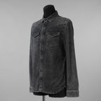 VALENTINO ヴァレンティノ / 美品 18SS ピエールパオロ・ピッチョーリ期 / ウォッシュドブラック デニム ウエスタンシャツ 長袖シャツ / PV3DB62J4QQ / size 46 (BLACK)