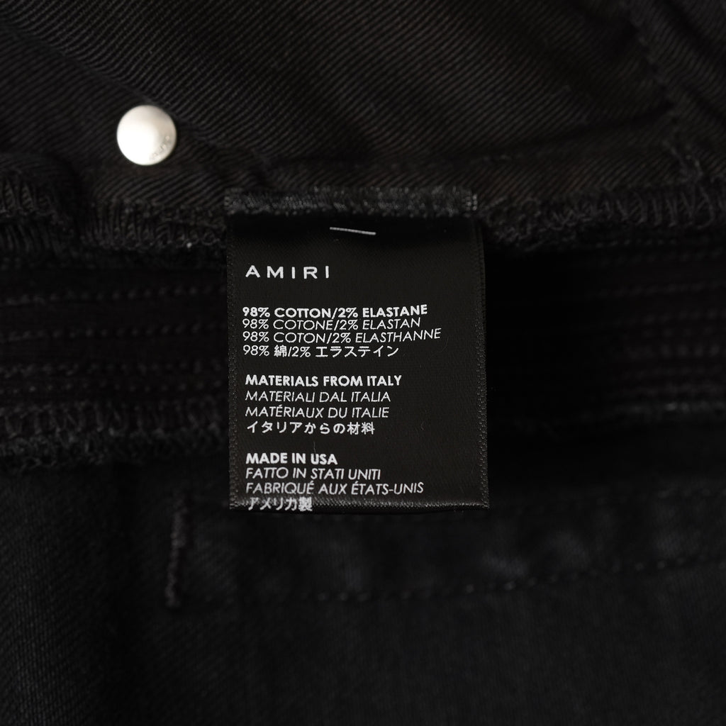 AMIRI アミリ / 美品 Half Track 蛇腹 デニム パンツ / size 29 (BLACK) 352199-in-ue