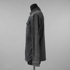 VALENTINO ヴァレンティノ / 美品 18SS ピエールパオロ・ピッチョーリ期 / ウォッシュドブラック デニム ウエスタンシャツ 長袖シャツ / PV3DB62J4QQ / size 46 (BLACK)