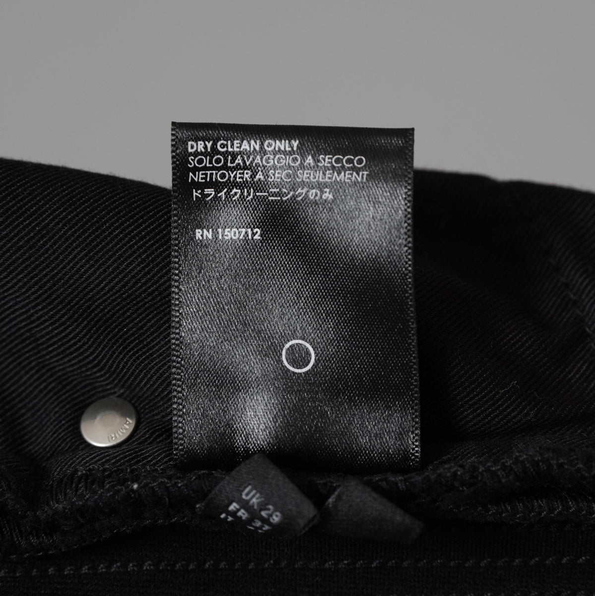 AMIRI アミリ / 美品 Half Track 蛇腹 デニム パンツ / size 29 (BLACK) 352199-in-ue