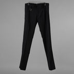 未使用 kiryuyrik キリュウキリュウ / 18SS Wool Gabadine Stretch ストレッチウールギャバ スラックス パンツ / KL-HP04-100 / size M (BLACK) 123073-alm