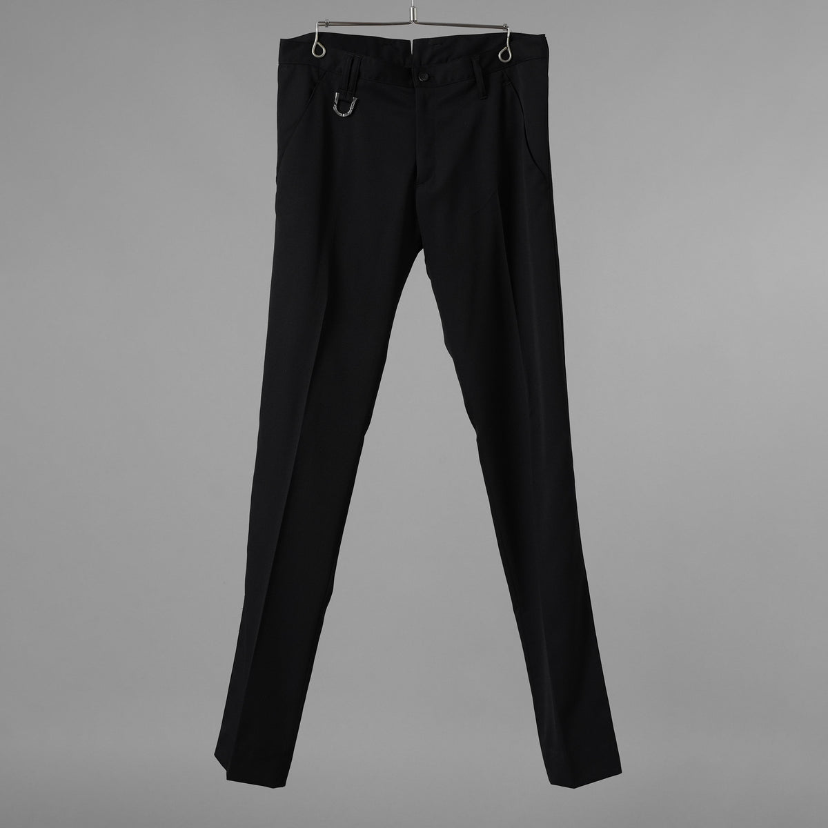 未使用 kiryuyrik キリュウキリュウ / 18SS Wool Gabadine Stretch ストレッチウールギャバ スラックス パンツ / KL-HP04-100 / size M (BLACK) 123073-alm