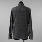 VALENTINO ヴァレンティノ / 美品 18SS ピエールパオロ・ピッチョーリ期 / ウォッシュドブラック デニム ウエスタンシャツ 長袖シャツ / PV3DB62J4QQ / size 46 (BLACK)