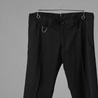 未使用 kiryuyrik キリュウキリュウ / 18SS Wool Gabadine Stretch ストレッチウールギャバ スラックス パンツ / KL-HP04-100 / size M (BLACK) 123073-alm