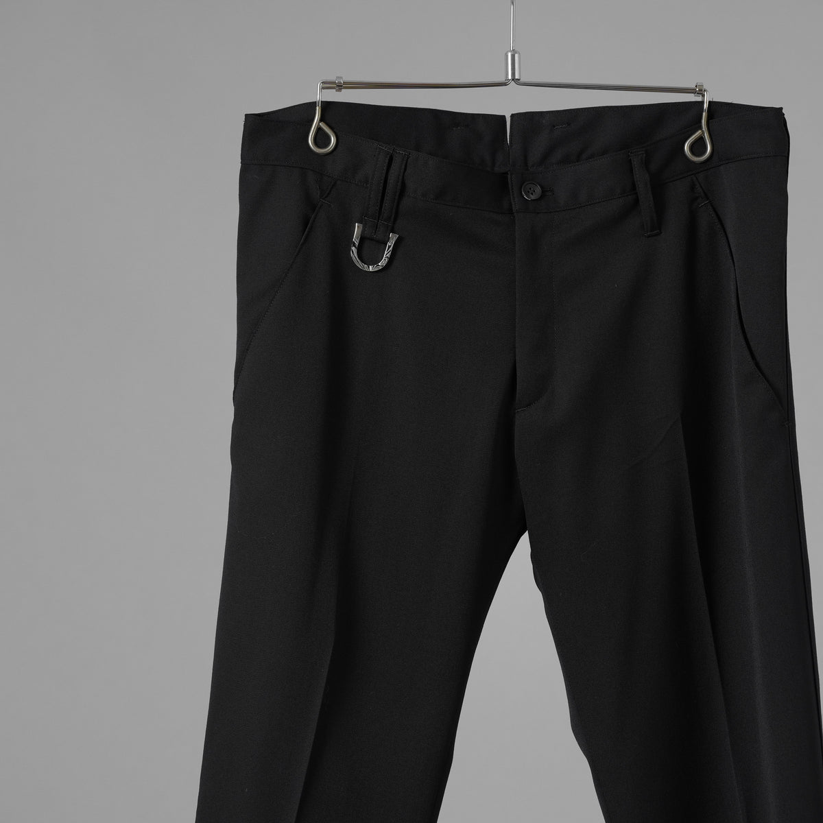 未使用 kiryuyrik キリュウキリュウ / 18SS Wool Gabadine Stretch ストレッチウールギャバ スラックス パンツ / KL-HP04-100 / size M (BLACK) 123073-alm
