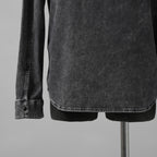 VALENTINO ヴァレンティノ / 美品 18SS ピエールパオロ・ピッチョーリ期 / ウォッシュドブラック デニム ウエスタンシャツ 長袖シャツ / PV3DB62J4QQ / size 46 (BLACK)