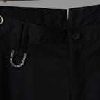 未使用 kiryuyrik キリュウキリュウ / 18SS Wool Gabadine Stretch ストレッチウールギャバ スラックス パンツ / KL-HP04-100 / size M (BLACK) 123073-alm