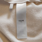 CELINE セリーヌ / 22SS 美品 トリオンフ ルーズフーディー コットンカシミア / パーカー / 2Y377450I / size L (IVORY) ユニセックス