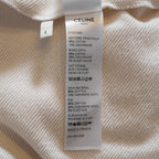 CELINE セリーヌ / 22SS 美品 トリオンフ ルーズフーディー コットンカシミア / パーカー / 2Y377450I / size L (IVORY) ユニセックス