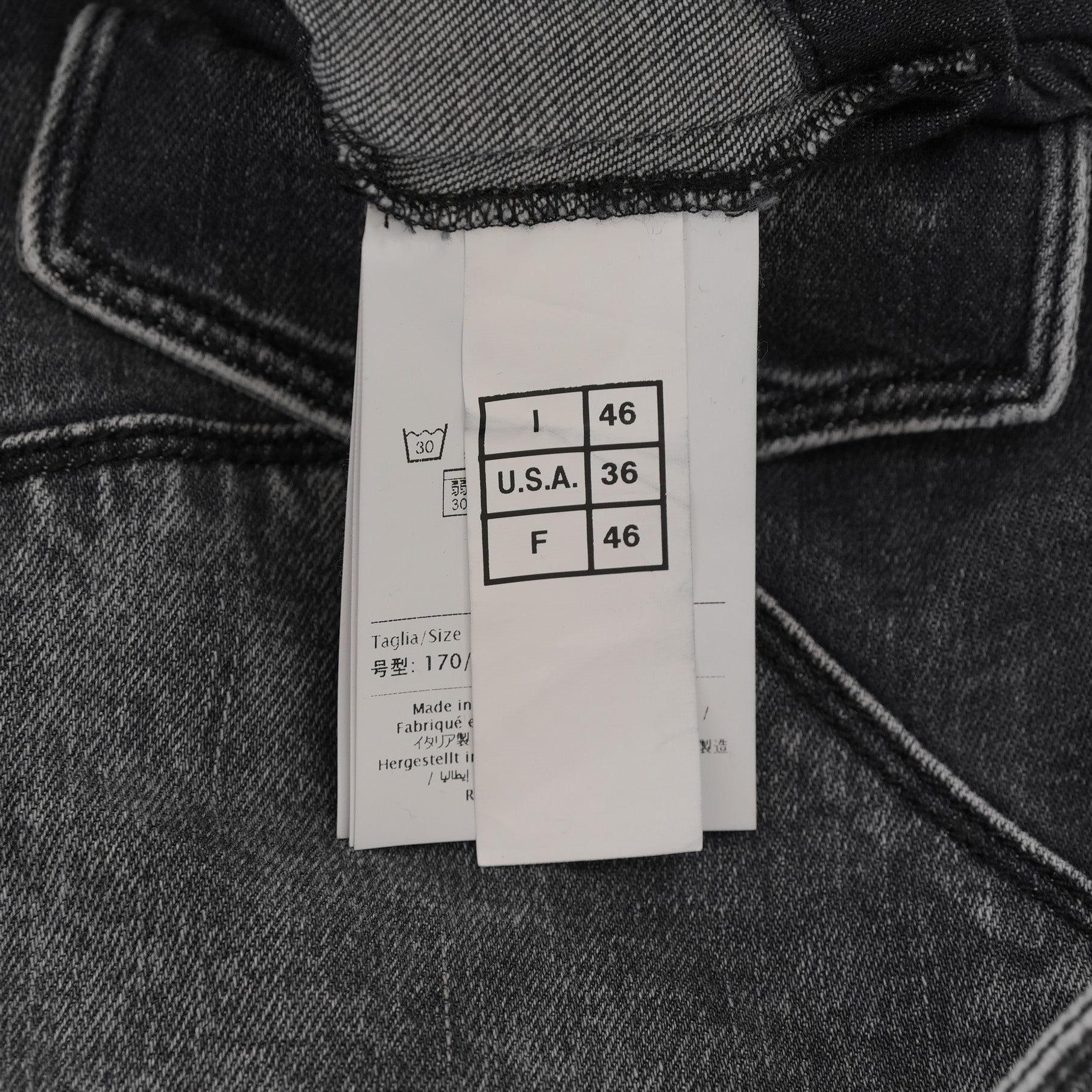 VALENTINO ヴァレンティノ / 美品 18SS ピエールパオロ・ピッチョーリ期 / ウォッシュドブラック デニム ウエスタンシャツ 長袖シャツ / PV3DB62J4QQ / size 46 (BLACK)