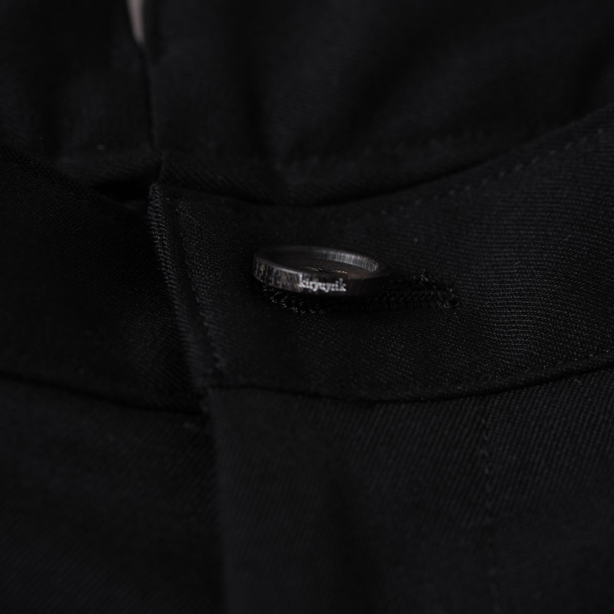 未使用 kiryuyrik キリュウキリュウ / 18SS Wool Gabadine Stretch ストレッチウールギャバ スラックス パンツ / KL-HP04-100 / size M (BLACK) 123073-alm