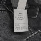 VALENTINO ヴァレンティノ / 美品 18SS ピエールパオロ・ピッチョーリ期 / ウォッシュドブラック デニム ウエスタンシャツ 長袖シャツ / PV3DB62J4QQ / size 46 (BLACK)