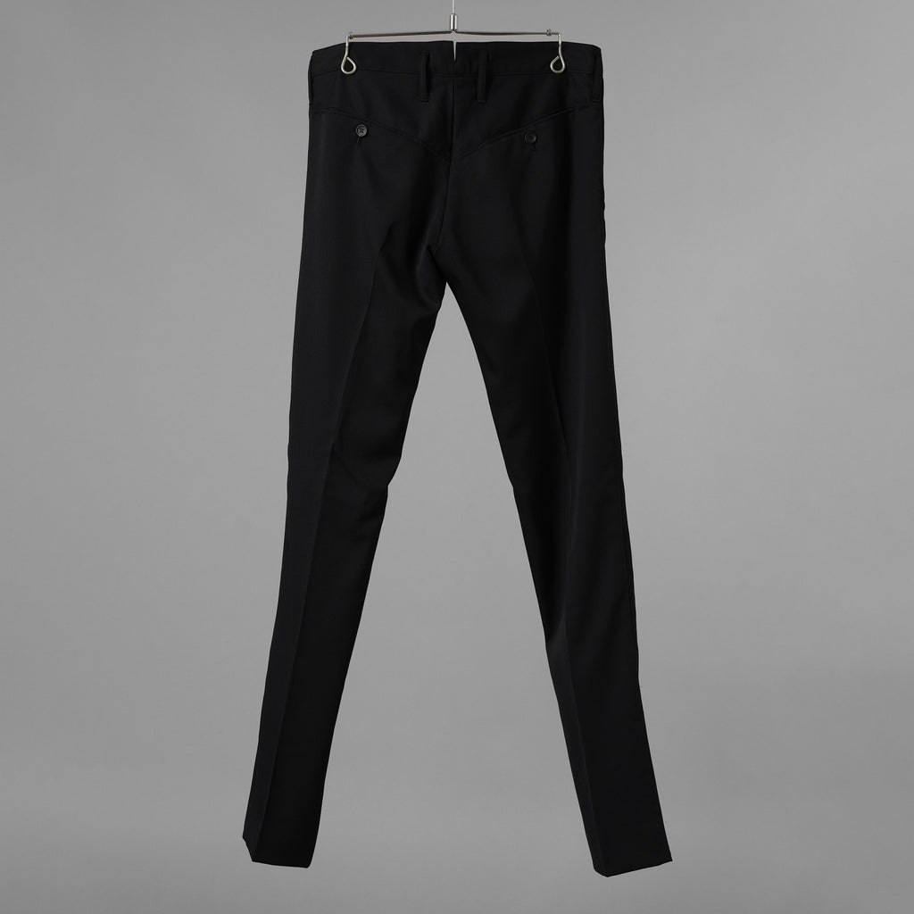 未使用 kiryuyrik キリュウキリュウ / 18SS Wool Gabadine Stretch ストレッチウールギャバ スラックス パンツ / KL-HP04-100 / size M (BLACK) 123073-alm