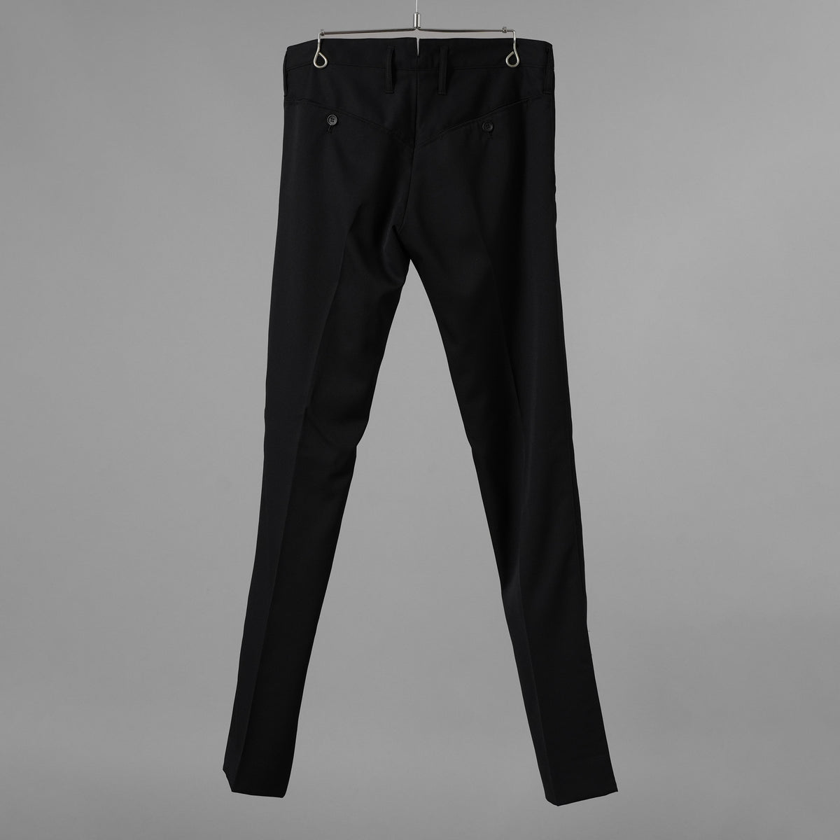 未使用 kiryuyrik キリュウキリュウ / 18SS Wool Gabadine Stretch ストレッチウールギャバ スラックス パンツ / KL-HP04-100 / size M (BLACK) 123073-alm