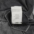 VALENTINO ヴァレンティノ / 美品 18SS ピエールパオロ・ピッチョーリ期 / ウォッシュドブラック デニム ウエスタンシャツ 長袖シャツ / PV3DB62J4QQ / size 46 (BLACK)