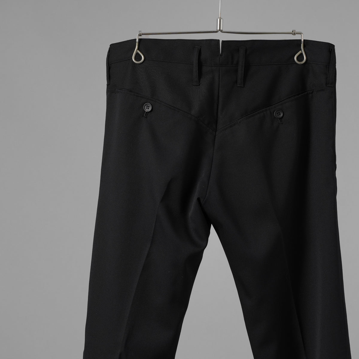 未使用 kiryuyrik キリュウキリュウ / 18SS Wool Gabadine Stretch ストレッチウールギャバ スラックス パンツ / KL-HP04-100 / size M (BLACK) 123073-alm