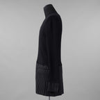 BURBERRY LONDON バーバリー ロンドン / 美品 テーラードパネル リブニットドッキング 長袖ニット / size S (DARK NAVY)