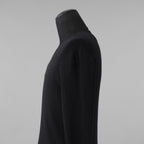 BURBERRY LONDON バーバリー ロンドン / 美品 テーラードパネル リブニットドッキング 長袖ニット / size S (DARK NAVY)