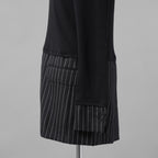 BURBERRY LONDON バーバリー ロンドン / 美品 テーラードパネル リブニットドッキング 長袖ニット / size S (BLACK)
