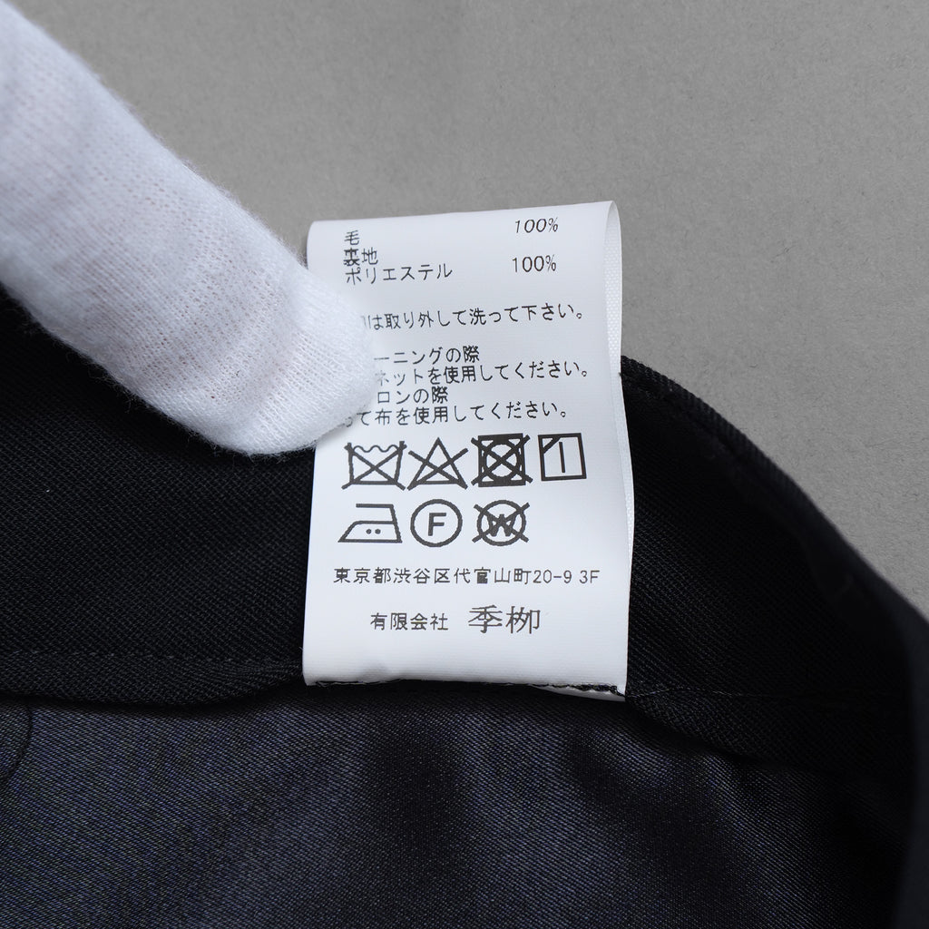 未使用 kiryuyrik キリュウキリュウ / 18SS Wool Gabadine Stretch ストレッチウールギャバ スラックス パンツ / KL-HP04-100 / size M (BLACK) 123073-alm