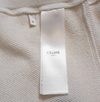 CELINE セリーヌ / 22SS 美品トリオンフ ロゴ スウェット ショートパンツ コットンカシミア / 2Z057450I / size M (IVORY) ユニセックス
