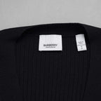 BURBERRY LONDON バーバリー ロンドン / 美品 テーラードパネル リブニットドッキング 長袖ニット / size S (BLACK)