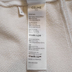 CELINE セリーヌ / 22SS 美品トリオンフ ロゴ スウェット ショートパンツ コットンカシミア / 2Z057450I / size M (IVORY) ユニセックス
