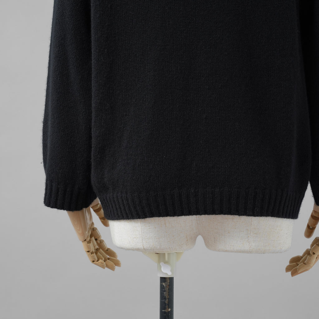 Valentino ヴァレンティノ / 美品 17年リゾートコレクション Sequin Cashmere Sweater in Nero スパンコール装飾 カシミヤ セーター  ニット / 2B3KC42U7MJ / size XS (BLACK) レディース