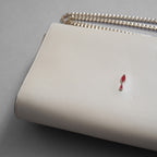Christian Louboutin クリスチャン ルブタン / 16SS パロマ クラッチ スパイク付き 2WAY チェーン ショルダーバッグ / IVORY レディース 352196-izm