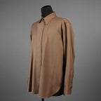 IRENISA イレニサ / 24AW 美品 ORNAMENTAL FLY FRONT SHIRT 長袖シャツ / 1H-24FW-B006-ND8 / size 2 (MOCHA BEIGE)