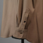IRENISA イレニサ / 24AW 美品 ORNAMENTAL FLY FRONT SHIRT 長袖シャツ / 1H-24FW-B006-ND8 / size 2 (MOCHA BEIGE)