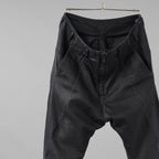 incarnation インカネーション / 22SS OVERLOCK STITCH SARROUEL PANTS オーバーロックステッチ サルエル パンツ / size XS (BLACK)