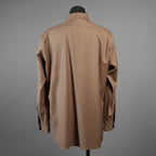 IRENISA イレニサ / 24AW 美品 ORNAMENTAL FLY FRONT SHIRT 長袖シャツ / 1H-24FW-B006-ND8 / size 2 (MOCHA BEIGE)
