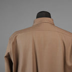 IRENISA イレニサ / 24AW 美品 ORNAMENTAL FLY FRONT SHIRT 長袖シャツ / 1H-24FW-B006-ND8 / size 2 (MOCHA BEIGE)
