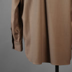 IRENISA イレニサ / 24AW 美品 ORNAMENTAL FLY FRONT SHIRT 長袖シャツ / 1H-24FW-B006-ND8 / size 2 (MOCHA BEIGE)