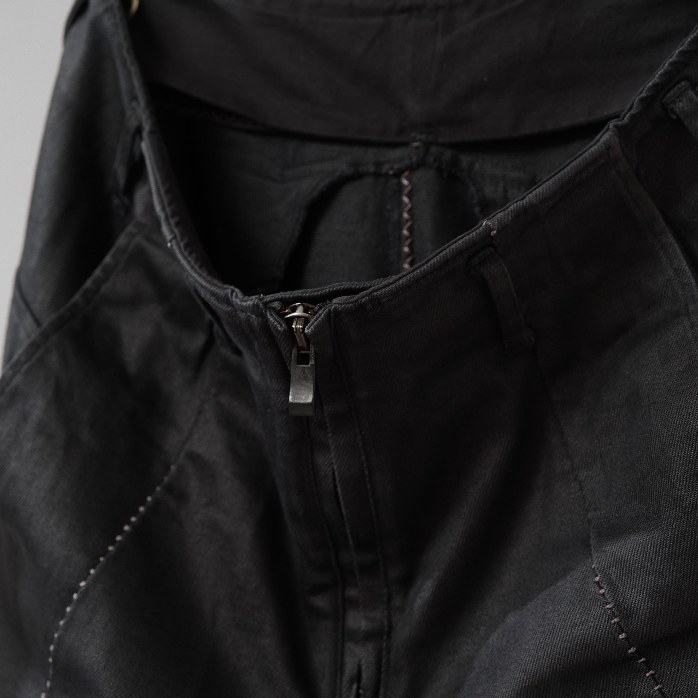 incarnation インカネーション / 22SS OVERLOCK STITCH SARROUEL PANTS オーバーロックステッチ サルエル パンツ / size XS (BLACK)