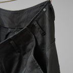 incarnation インカネーション / 22SS OVERLOCK STITCH SARROUEL PANTS オーバーロックステッチ サルエル パンツ / size XS (BLACK)