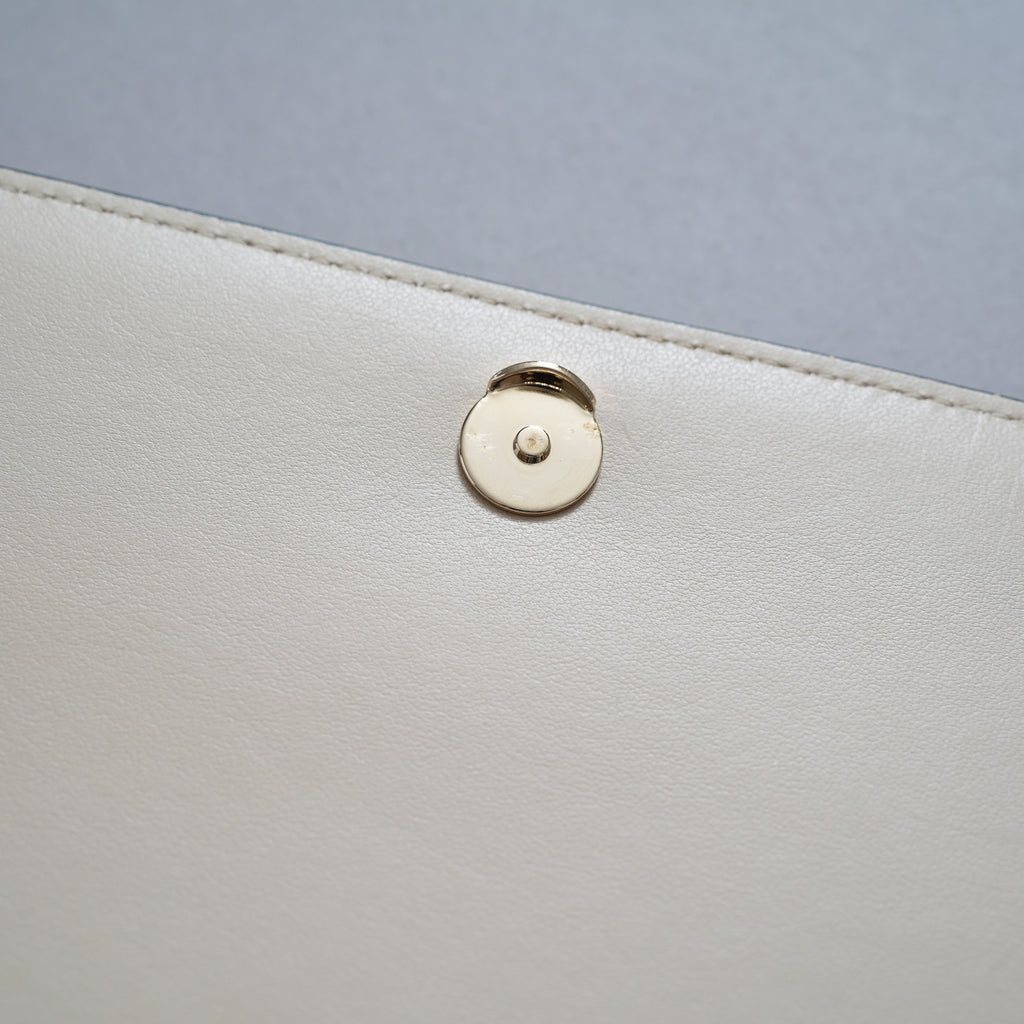 Christian Louboutin クリスチャン ルブタン / 16SS パロマ クラッチ スパイク付き 2WAY チェーン ショルダーバッグ / IVORY レディース 352196-izm