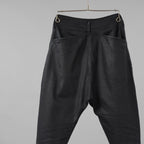incarnation インカネーション / 22SS OVERLOCK STITCH SARROUEL PANTS オーバーロックステッチ サルエル パンツ / size XS (BLACK)