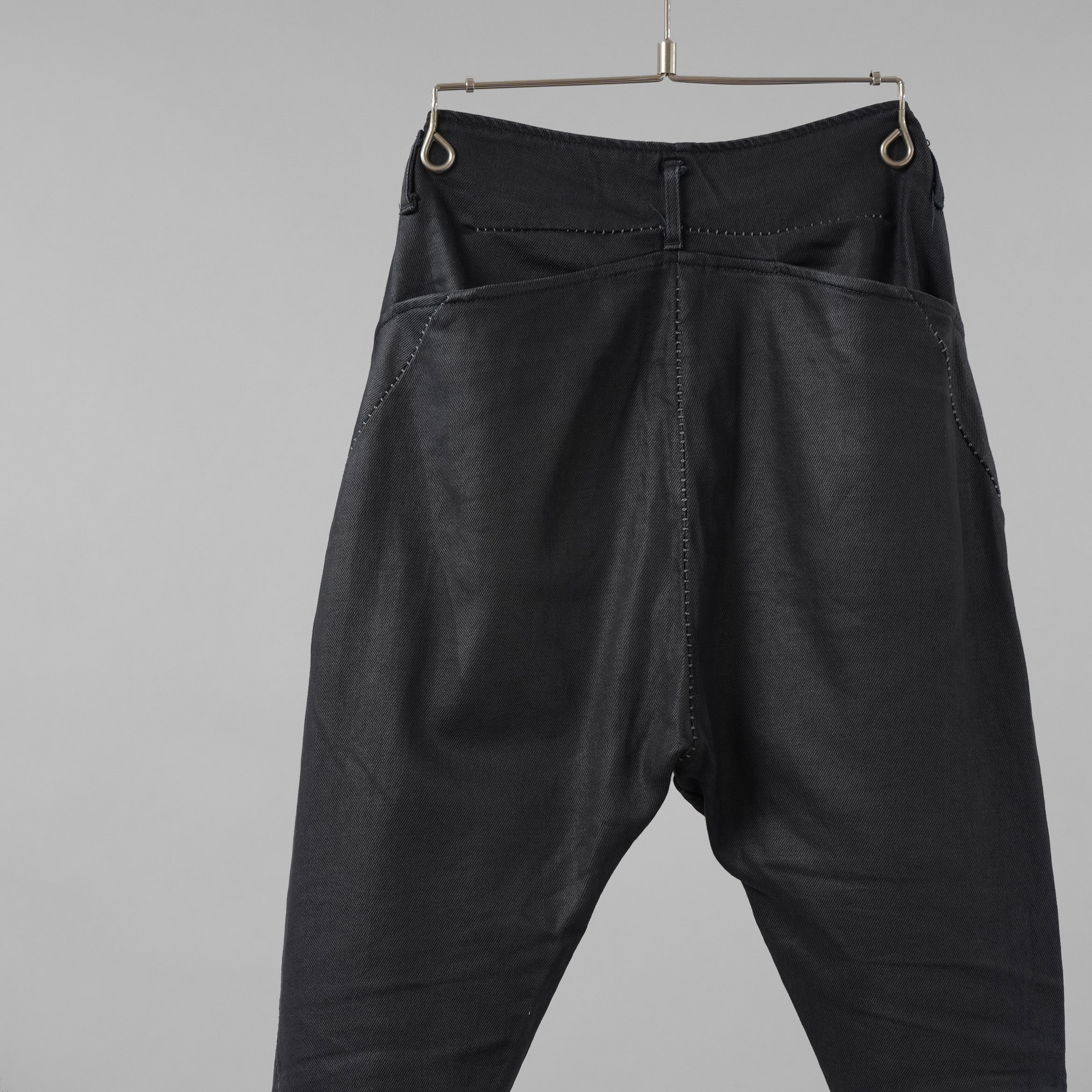 incarnation インカネーション / 22SS OVERLOCK STITCH SARROUEL PANTS オーバーロックステッチ サルエル パンツ / size XS (BLACK)