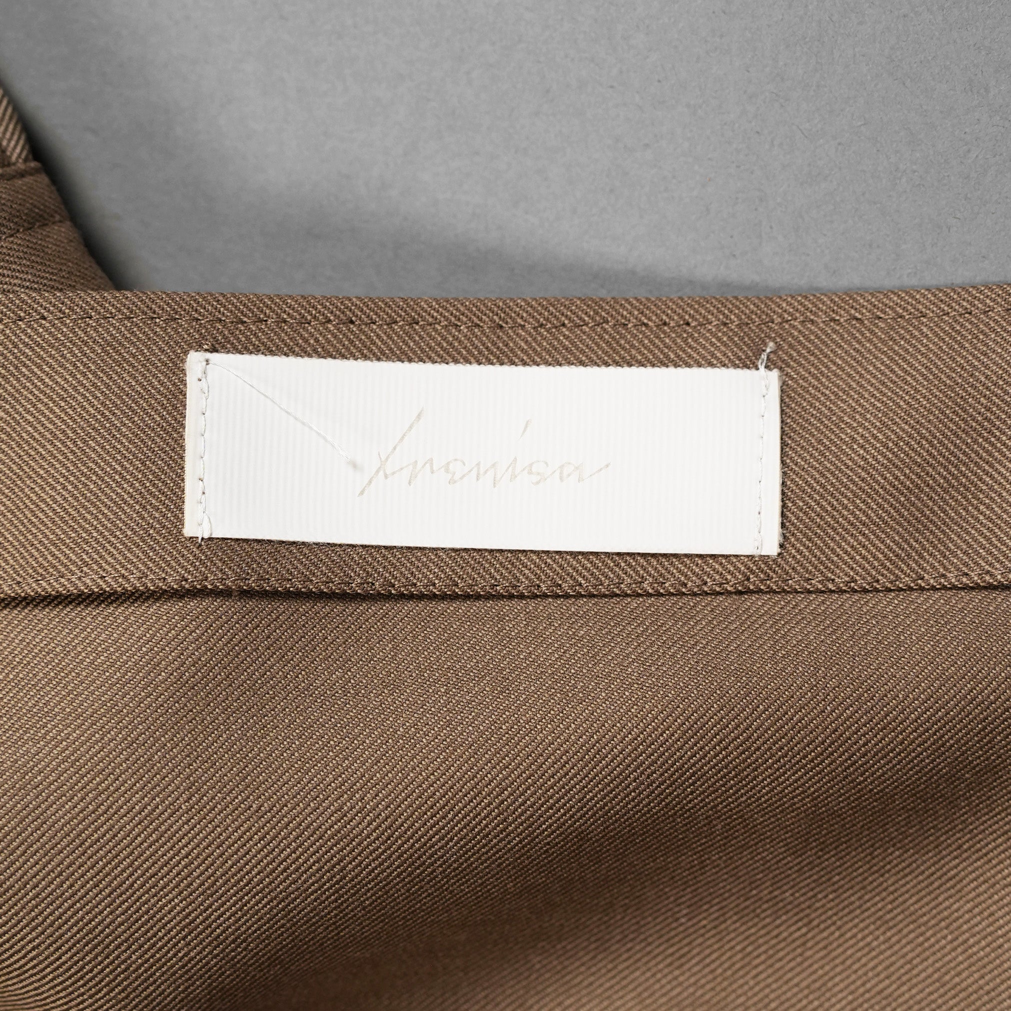 IRENISA イレニサ / 24AW 美品 ORNAMENTAL FLY FRONT SHIRT 長袖シャツ / 1H-24FW-B006-ND8 / size 2 (MOCHA BEIGE)
