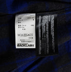 新品 ISAMU KATAYAMA BACKLASH イサムカタヤマ バックラッシュ / 19AW オーバーサイズ 圧縮ウール チェックシャツ / 長袖シャツ / 1859-02 / size M (BLUE)