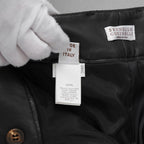 Brunello Cucinelli ブルネロクチネリ / 試着程度美品 20AW ラムスキン タックトラウザーズ テーパード レザー パンツ / M0NCAP7061 / size 38 (BLACK) レディース