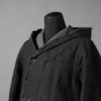 taichi murakami タイチ ムラカミ / 24AW 美品  “COIN” HOODED COAT テープシーム リバーシブルフーデッドコート / 4839 / size 6 (WASHED BLACK)