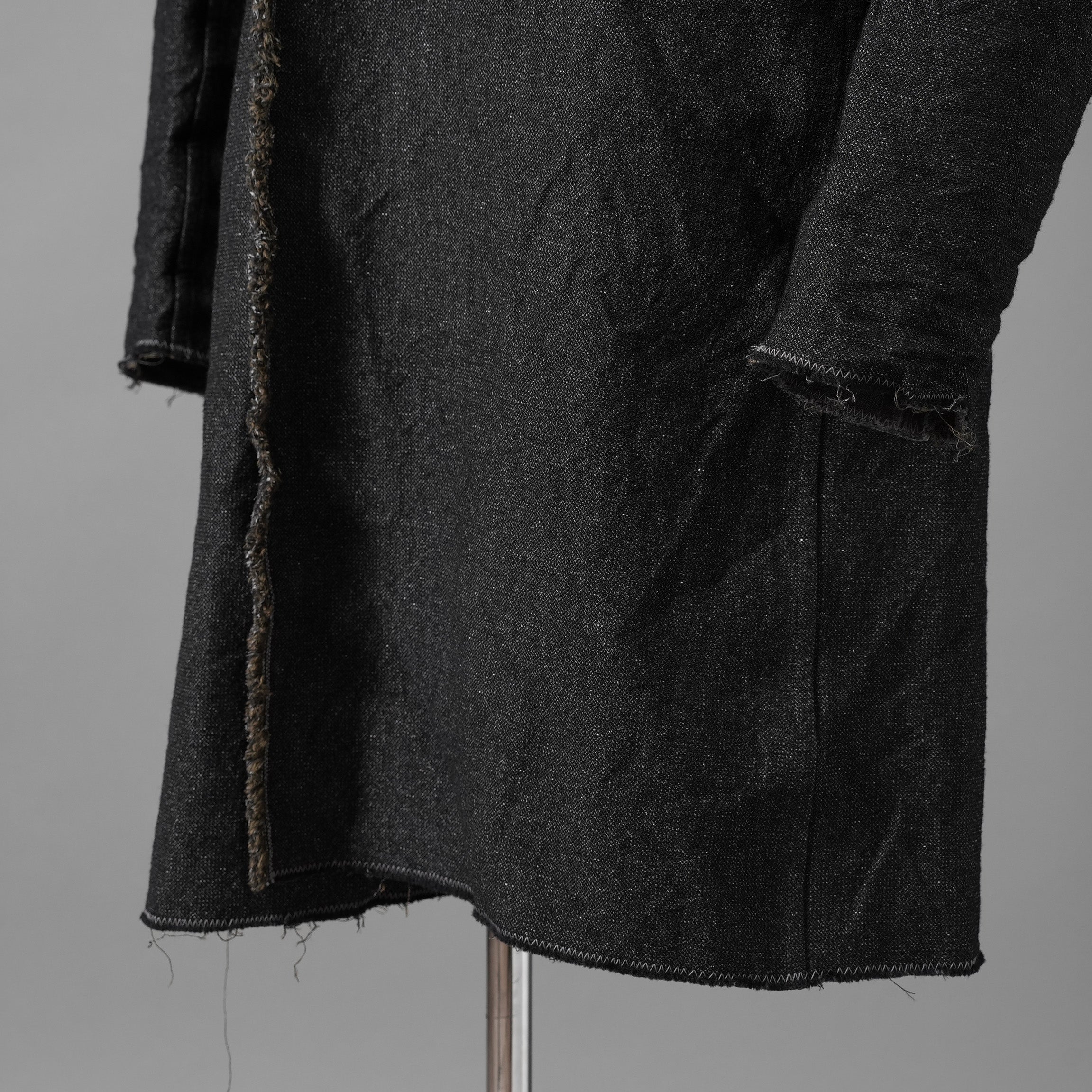 taichi murakami タイチ ムラカミ / 24AW 美品  “COIN” HOODED COAT テープシーム リバーシブルフーデッドコート / 4839 / size 6 (WASHED BLACK)