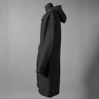 taichi murakami タイチ ムラカミ / 24AW 美品  “COIN” HOODED COAT テープシーム リバーシブルフーデッドコート / 4839 / size 6 (WASHED BLACK)