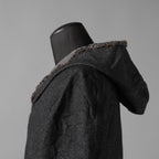 taichi murakami タイチ ムラカミ / 24AW 美品  “COIN” HOODED COAT テープシーム リバーシブルフーデッドコート / 4839 / size 6 (WASHED BLACK)
